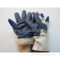 White Cotton Back Full Lining Blue Furniture Gloves (DLH106)